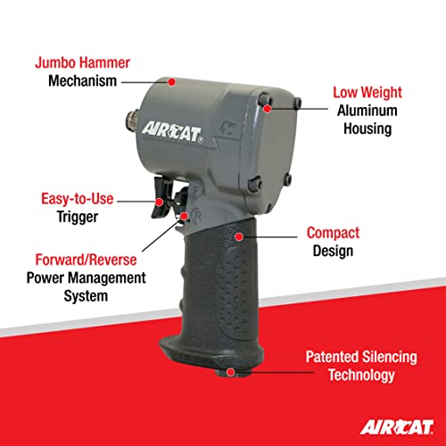 AIRCAT 1057-TH Stubby Impact Wrench
