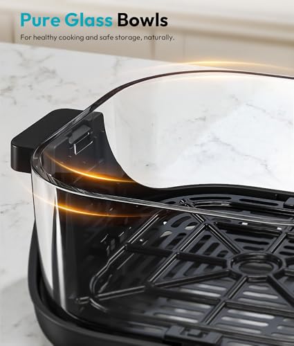 Rellytech Portable Glass Air Fryer in Kitchen