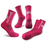 Generisch 3 Paar Fußballsocken Unisex – Atmungsaktive Sportsocken aus Polyester, 10 Farben, Größen 35–39 & 38–44, für Fußball, Basketball, Laufen, Radfahren & Tennis