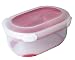 Produktbild Addis Clip & Go Salat Fresh Food Lunchbox mit Göffel & Dressing Storage Topf, Cherry rot, 1375 ml