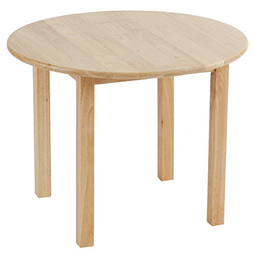 ECR4Kids 30-Inch Round Hardwood Table with 22-Inch Height for Kids