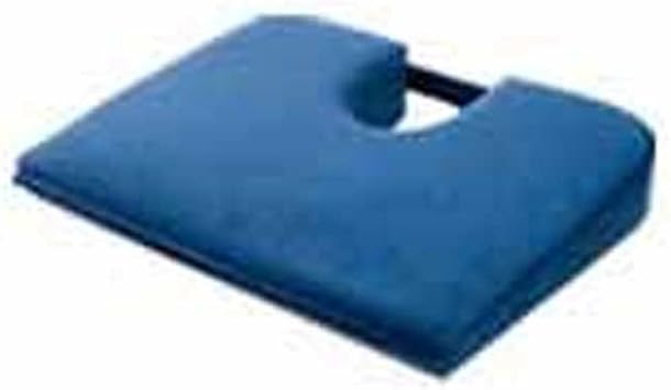 TUSH CUSH Home Office Orthopedic Large Computer Ergonomic Seat Cushion Original - Extra Firm Navy Velour Fabric