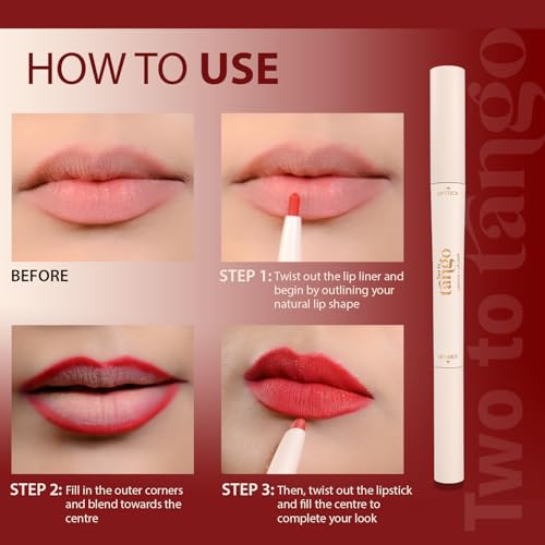 Image of Glam21 Two To Tango Lip Liner + Lipstick Duo |Non-Transfer | 16hrs Long Stay | Creamy Matte Finish| Super-glide formula | Non-drying |For Sensational lip look, Berry Slush-17