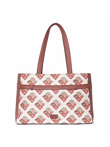 Image of ZOUK Urban Escape Bag | Stylish Vegan with Laptop Compartment, Trolley Sleeve & Anti-Theft Pocket |