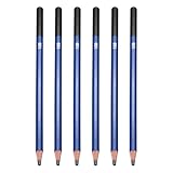 PATIKIL 10B Drawing Pencils for Sketching, 6PCS Sketch Pencils for Drawing Art Pencils Graphite Wood Pre-sharpened for Drawing Sketching Artists, 10B Pencils