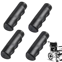 ZAHD 4 PCS Komfort Rollatoren Handgriffe Rollatorenhalter Rechts und Links Handfasser für Mobilitätshilfe Universal Ersatzteile für Rollatoren und Rollstühle Rollator Griffe 22 mm (Schwarz)
