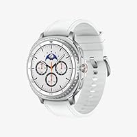 Samsung Galaxy Watch8 Classic [AU Version], (White, LTE, 46 mm) with Hybrid Band, Smart Watch, Cushion Design, Rotating Bezel, Quick Button, 3 nm Processor, Heart Health, One UI 8