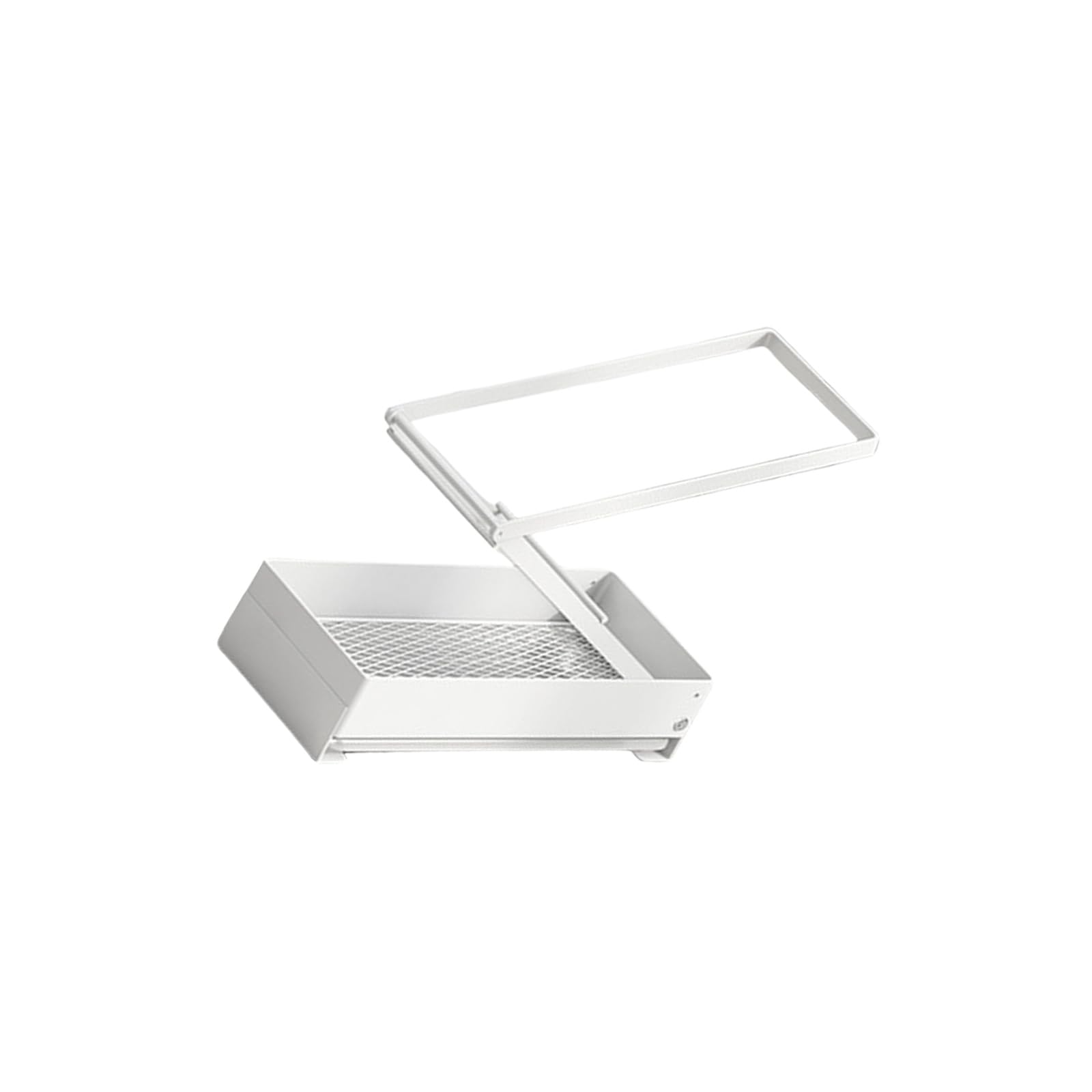 MICFENY Foldable Sink Holder Kitchen Tool Organiser Space Saving Storage Rack for Brushes and Detergents with Drain Tray