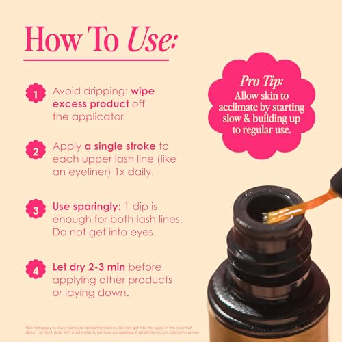 Grande Cosmetics GrandeLASH-MD Lash Enhancing Serum - Peptide & Vitamin Infused Formula for Longer, Thicker, Fuller Looking Lashes - Ophthalmologist Tested, Cruelty-Free