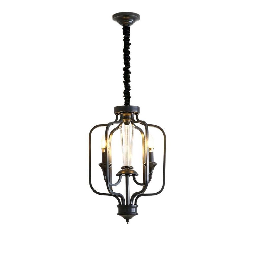 RSZCSMO American Modern Minimalist LED Restaurant Chandelier French Retro 13.8-inch Corridor Porch Copper Chandelier is Suitable for Study Balcony Hotel,Lighting Fixture