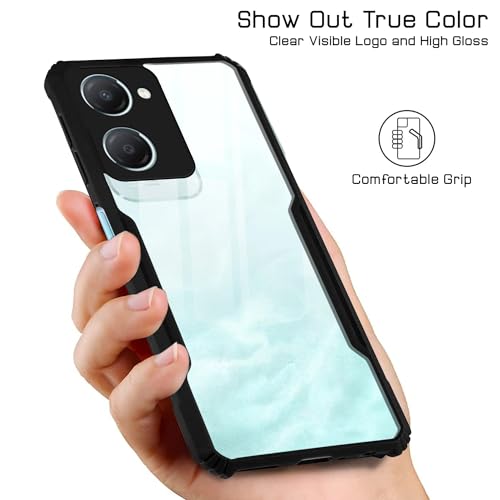Image of Jkobi Back Cover Case for Vivo iQOO Z9 Lite (Shockproof with Polycarbonate Clear Panel | Professional Black)