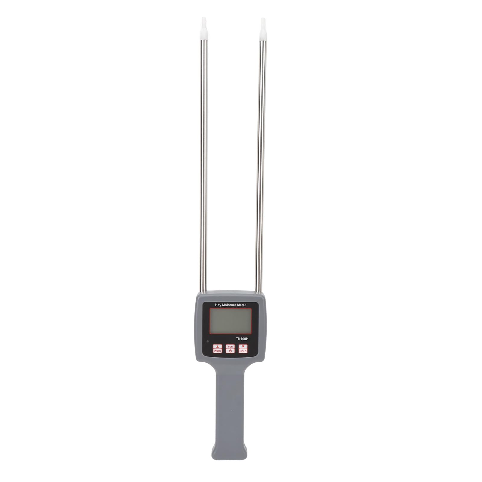 Focket Medidor de Humedad de Heno Portátil, 0-80% Rango ± 0.5% Prueba de Humedad de Heno de Precisión Probador de Humedad de Heno con LCD Retroiluminada para Agricultores Productores