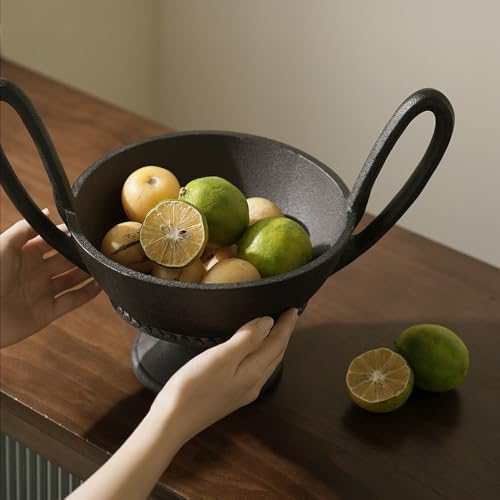 Cuenco decorativo para servir en resina negra mate con acabados de alta gama para salón 6