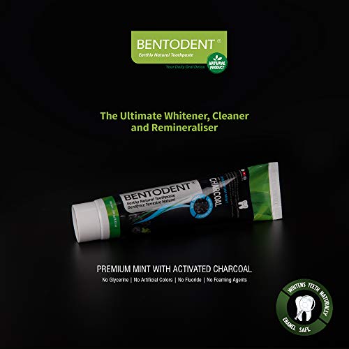 Bentodent Natural Toothpaste For Family Including Kids (Activated Charcoal Mint) #TOP4