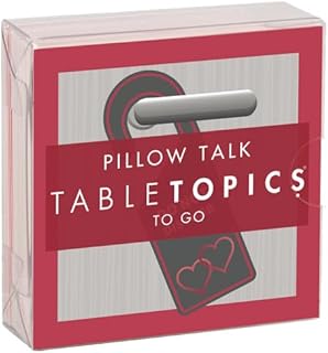 TableTopics Pillow Talk Conversation Starter Cards for Partner Intimacy, Fun & Flirty, Adult Couples Relationship Boosters