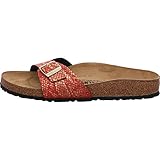 birkenstock sandalen kinder 26 Schuhweite: Schmal BIRKENSTOCK Madrid MF Damen,Frauen,Sandalen,Synthetik,Krokodilleder-Optik,strapazierfähig,hautfreundlich,Shiny Python Red,40 EU