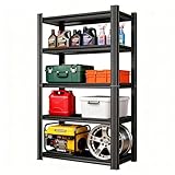 Notmise Metal Garage Shelving Unit, Heavy Duty 5-Tier Adjustable Storage Rack, Steel Shelving,2000 lbs Capacity, Industrial Shelves for Heavy Tools and Equipment (5-Tier 63