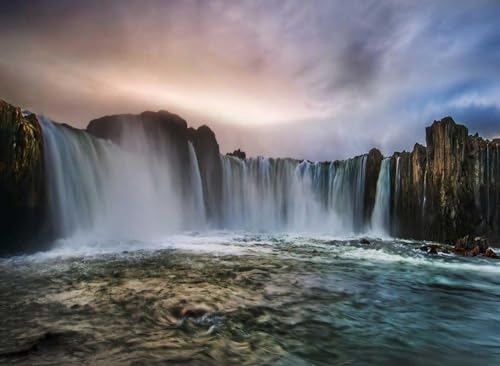 Espectacular Cascada Puzzle de Madera 12000 Piezas Juego 3D como Regalo para Amigos