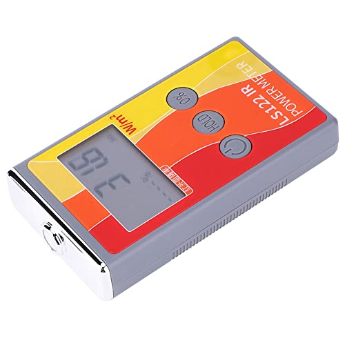 LS122 Hand IR Leistungsmesser, Infrarotstrahlungsdetektor Geigerzähler Atomstrahlungsdetektor mit LCD Display Digitaler Infrarotstrahlungsleuchtdichtemonitor für Fenster/Solarfolien/Glas