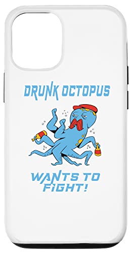 iPhone 12/12 Pro Drunk Octopus Wants to fight! Drink Kraken, St. Patricks Day Case