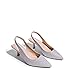 DREAM PAIRS Women’s Closed Toe Kitten Heels Pointed Toe Slingback Low Heels Dress Bridal Wedding Pumps Shoes,Size 8,Silver-Glitter,SDPU2334W-1