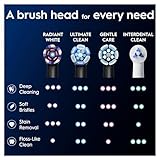 Oral-B iO Original Electric Toothbrush Heads, Pack of 4 Toothbrush Heads with Angled Bristles for Deep Plaque Removal & Polishing Petals for Teeth Whitening, for Oral B iO Series Radiant White, Black - Image 8