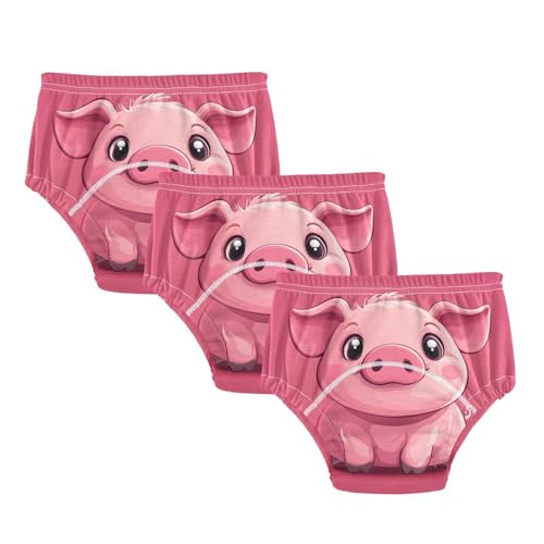 Coikll Pink Pig (1) Toddler Training Underwear Waterproof Baby Pee Pants -4T