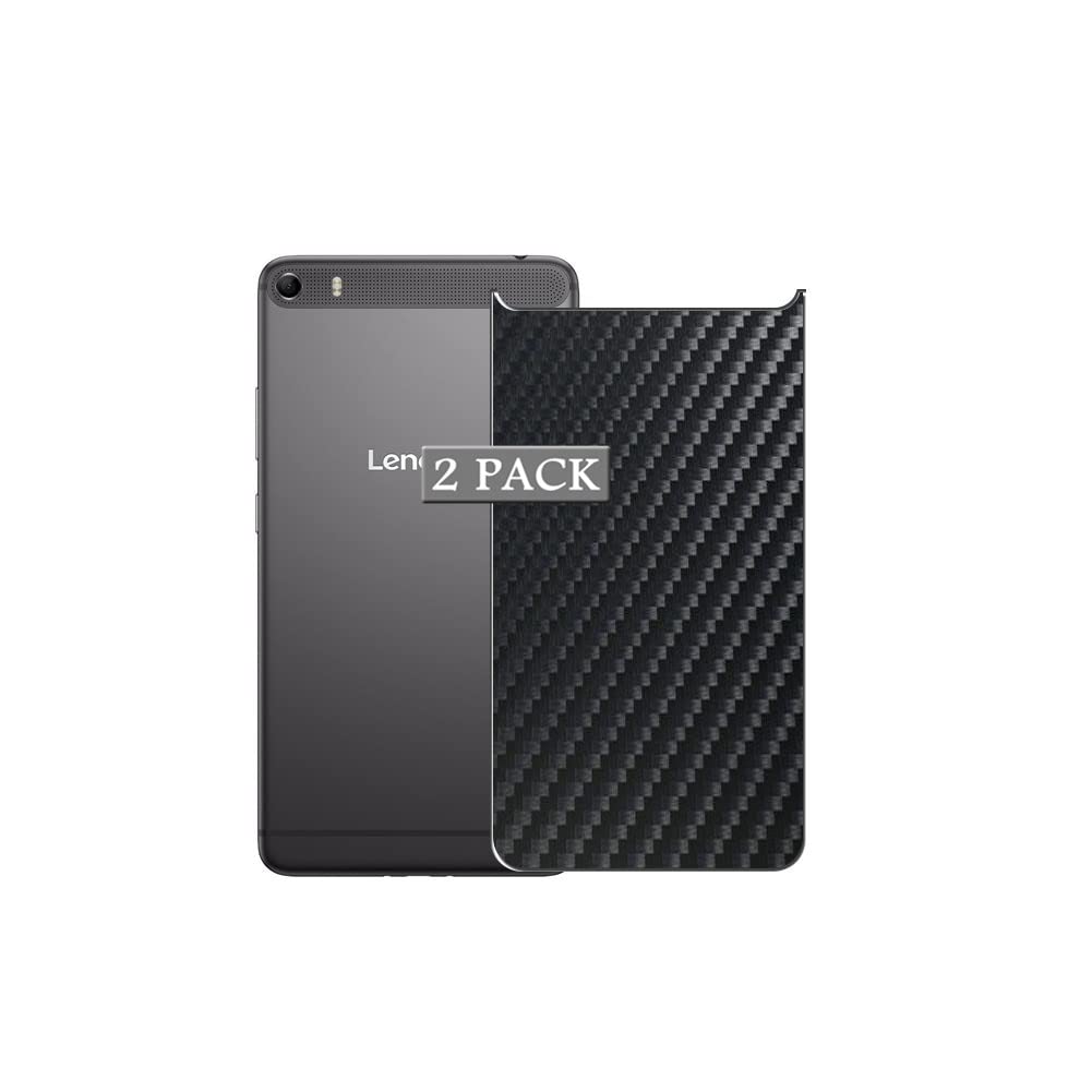Vaxson2-Pack Back Protector Film, compatible with Lenovo PHAB, Black Guard Sticker Skin [Not Front Screen Protectors ]