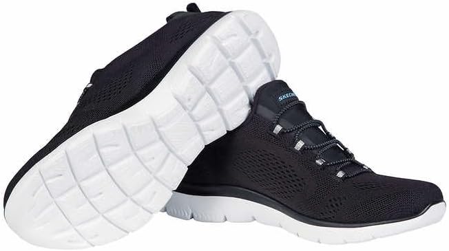 Skechers Womens Summit Sneaker, Black/Blue, 7.5 - Image 4