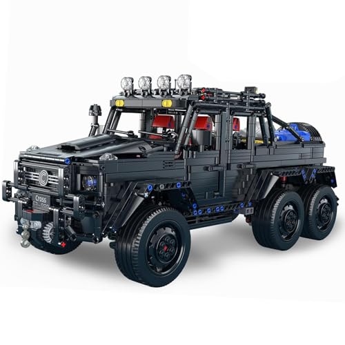 Chodia Wrangler 6×6 Pickup Cars Truck Building Kit,1:8 Scale Vehicle Toys Moc Model with Switchable Off Road/Urban Modes & 3-Speed Birthday for Adults,Boys,Men,Teens 14+(3224 PCS)