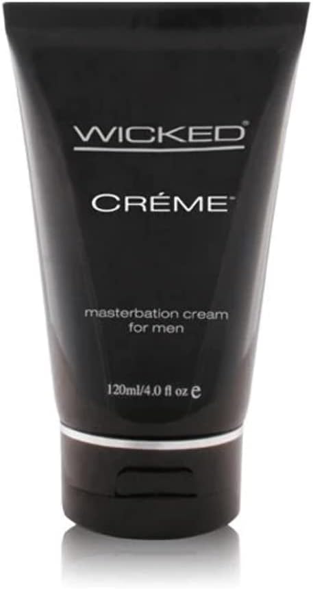 Wicked Sensual Care Wicked Crème Masturbation Cream for Men 4 Ounce, Black