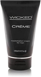 Wicked Sensual Care Wicked Crème Masturbation Cream for Men 4 Ounce, Black