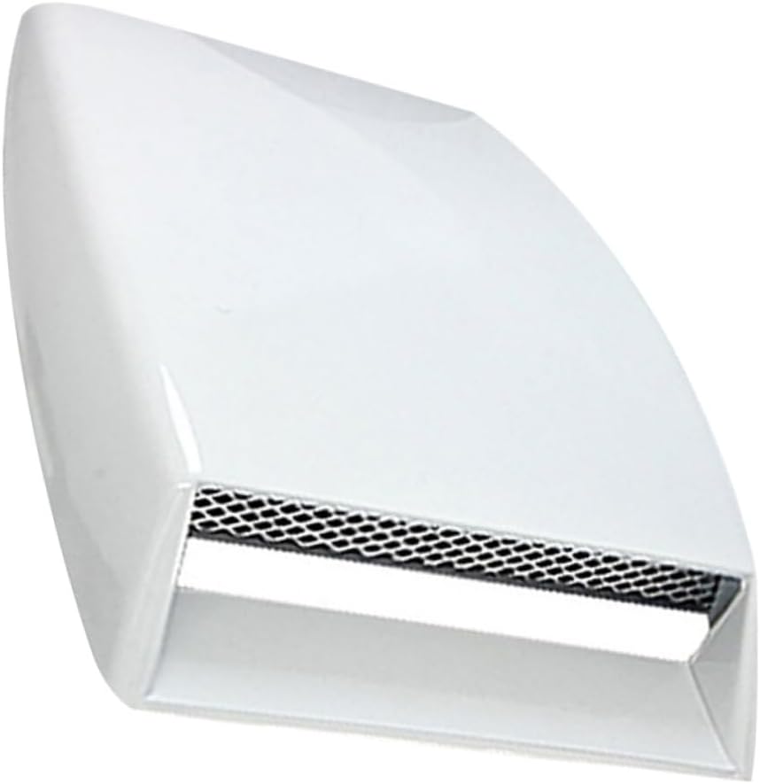 Car Hood Scoop Vent Cover Simulated Vents Grill Mesh Easy Install Adhesive Tape