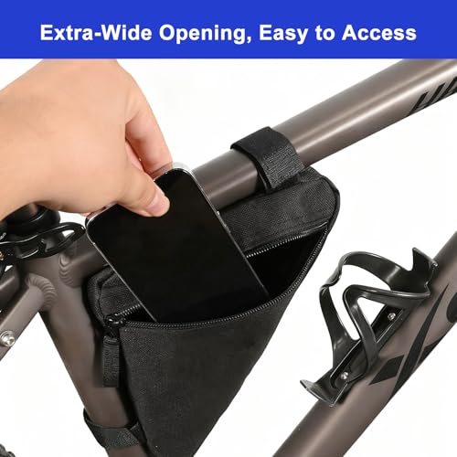 Bike Frame Bag, Premium Bike Pouch for Mountain Road Bike,