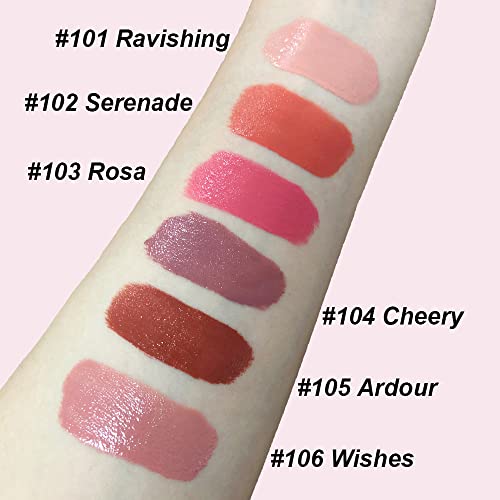 Mysense Liquid Blush Makeup Wand, Soft Cream Blush For Cheeks Tint, Matte Blush Contour Wand With Cushion Applicator, Dewy Finish, Weightless, Natural-Looking, 101 Ravishing-Nude Pink, 0.34Fl.oz #TOP5