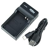 Contenu de livraison : 1x chargeur, 1x câble de charge USB vers micro-USB | Accessoires pour appareils photos - par vhbw