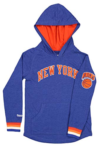 Mitchell & Ness NBA Youth Boys (8-20) Lightweight Hoodie, New York Knicks Medium (10-12)