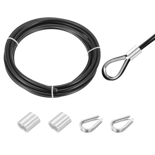 Cable de acero inoxidable 304 de 8 mm para barandilla elegante con fundas de aluminio