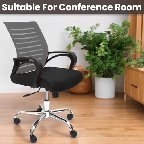 Image of Ngfc Office Chair for Home with Back Support Arm Rest 360 Degree Rotating Office Chair with Tilt Lock Mechanism High Comfort Seating Ergonomic Chair for Home & Office (1, Grey)