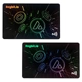 Lumsoloire Crypto Cold Storage Wallet Card, Secure Chip Cold Wallet, Encrypted Storage, Waterproof Card for Multiple Currencies Such as Bitcoin, Ethereum, Etc-2PCS