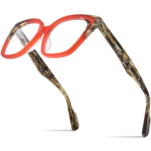 Image of HEPIDEM Gradient Multicolor Acetate Glasses Frame Women Big Oversize Eyeglasses 2023 New Spectacles Eyewear