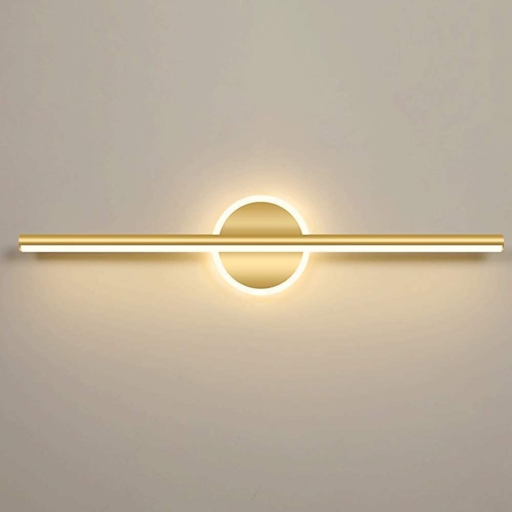 ITOSUI Gold LED Bathroom Mirror Lights - 40cm x 13cm, 10W Aluminum Mounting for Makeup & Washroom