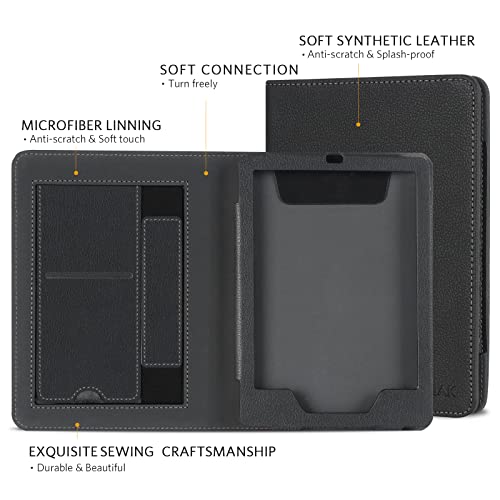 Image of CoBak Case with Stand for Kindle Paperwhite - Durable PU Leather Cover with Auto Sleep Wake, Card Slot, Hand Strap Feature - Fits Kindle Paperwhite 11th Generation 6.8 inch Signature Edition 2021 Released