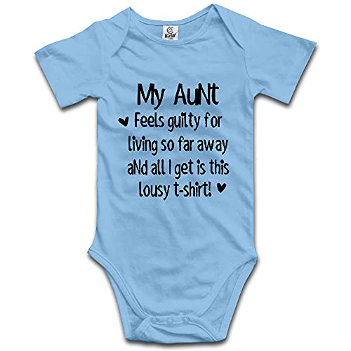 DOQOSESHY My Aunt Feels Guilty Baby Jumpsuit Short Sleeve/Sleveless/Long Sleeve Outfit Rompers