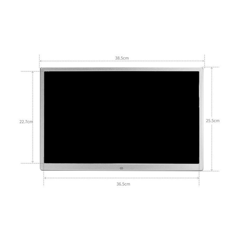 Cyfrowa ramka na zdjęcia 17-calowa elektroniczna z wyświetlaczem LCD o wysokiej rozdzielczości 1080P Obsługa muzyki wideo kalendarz budzik i inne funkcje (czarny)