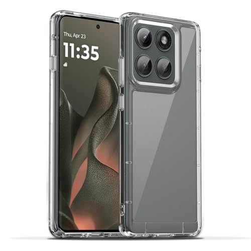 Image of Case for Motorola Edge 2025 /Motorola Edge 60 Pro, Military Grade Drop Protection Phone Case, Yellowing Resistant, Anti-Scratch Hard PC Back, Shockproof Hard Ultra-Thin Protective Cover, Clear