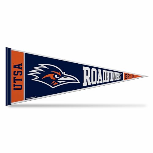 Rico Industries NCAA Texas-San Antonio Roadrunners - UTSA Rally 12" x 30" Felt Wall Décor Pennant - Great for Home/Bed Room/Man Cave Décor