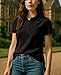 Andrew Scott Women's Golf Polo Shirts | Ultra Soft Quick Dry V Neck Button Collar Tops| Multi Packs & Colors