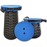 Upgraded Version of Telescopic Foldable Chair, Portable Retractable Folding Stools for Hunting, BBQ,Traveling,Fishing,Garden, Lightweight Sturdy Adjustable Seat,Maximum Load 559LB