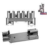 Coodss Replacement Docking Station Part Kit - 1 Wall Mount Bracket(Dyson V7 V8) 1 Vacuum Cleaner Organizer Accessories(V10 V8 V7 V11) Compatible with Dyson V8 V7 Series Handheld